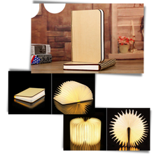 Carica l'immagine nel visualizzatore di Gallery, Lampada da lettura ricaricabile in legno - Ozerty