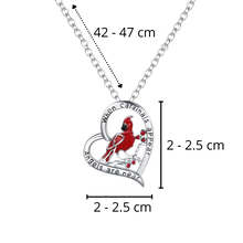 Carica l'immagine nel visualizzatore di Gallery, Collana con ciondolo cuore cardinale - Ozerty