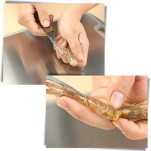 Carica l'immagine nel visualizzatore di Gallery, Coltello per sgusciare i gamberi in acciaio inox