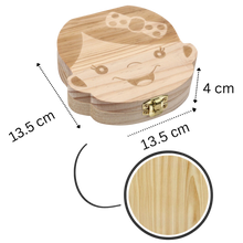 Carica l'immagine nel visualizzatore di Gallery, Scatola di legno per denti da latte