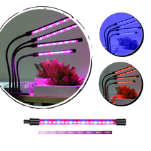 Carica l'immagine nel visualizzatore di Gallery, Luce da coltivazione interna a 4 teste LED USB - Ozerty