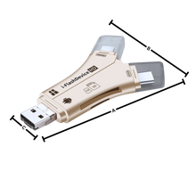 Carica l'immagine nel visualizzatore di Gallery, USB 4-in-1 per telefoni - Ozerty