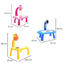 Carica l'immagine nel visualizzatore di Gallery, Tavolo da disegno di proiezione per bambini - Ozerty