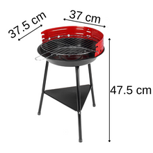 Carica l'immagine nel visualizzatore di Gallery, GRIGLIA A CARBONE BBQ ROTONDA PORTATILE - Ozerty