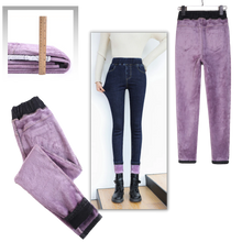 Carica l'immagine nel visualizzatore di Gallery, Jeggings termici in pile da donna - Ozerty