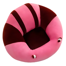 Carica l'immagine nel visualizzatore di Gallery, Cuscino igienico regolabile per seggiolino per bambini -Strisce marrone zucchero filato - Ozerty