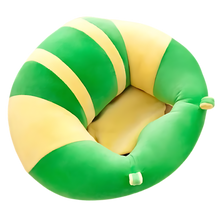Carica l'immagine nel visualizzatore di Gallery, Cuscino igienico regolabile per seggiolino per bambini -Strisce verde giallo - Ozerty