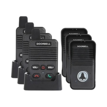 Carica l'immagine nel visualizzatore di Gallery, Campanello interfono a comunicazione avanzata -3 Trasmettitori/3 Ricevitori - Ozerty