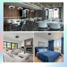 Carica l'immagine nel visualizzatore di Gallery, Ventilatore da soffitto estetico con luce e telecomando - Ozerty