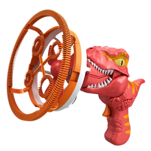 Carica l'immagine nel visualizzatore di Gallery, Macchina per bolle di sapone colorate a forma di dinosauro -Rosso - Ozerty