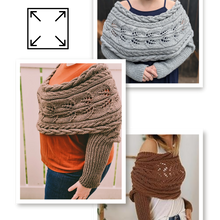 Carica l'immagine nel visualizzatore di Gallery, Accogliente Coprispalle Lavorato a Maglia - Ozerty