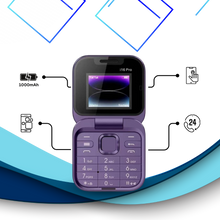 Carica l'immagine nel visualizzatore di Gallery, Telefono cellulare pieghevole Dual Sim piccolo - Ozerty