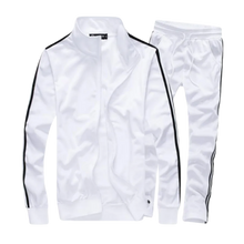 Carica l'immagine nel visualizzatore di Gallery, Tuta da ginnastica dinamica da uomo -Bianco/MBianco/LBianco/XLBianco/XXLBianco/3XLBianco/4XLBianco/5XL - Ozerty