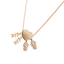 Carica l'immagine nel visualizzatore di Gallery, Elegante collana con charm per la mamma -2 Ragazzi 2 Ragazze - Ozerty