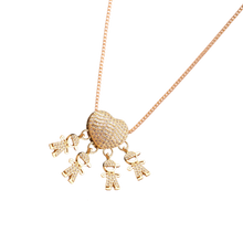Carica l'immagine nel visualizzatore di Gallery, Elegante collana con charm per la mamma -4 Ragazzi - Ozerty