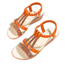 Carica l'immagine nel visualizzatore di Gallery, Eleganti sandali ortopedici Boho -Arancione/EU35Arancione/EU36Arancione/EU37Arancione/EU38Arancione/EU39Arancione/EU40Arancione/EU41 - Ozerty