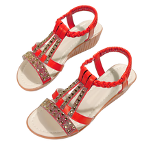 Carica l'immagine nel visualizzatore di Gallery, Eleganti sandali ortopedici Boho -Rosso/EU35Rosso/EU36Rosso/EU37Rosso/EU38Rosso/EU39Rosso/EU40Rosso/EU41 - Ozerty
