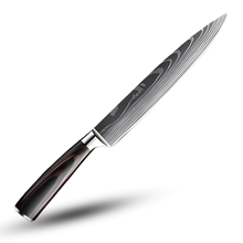 Carica l'immagine nel visualizzatore di Gallery, Coltello giapponese in legno Forest Pakkawood -Sujihuki - Coltello per affettare 20 cm - Ozerty