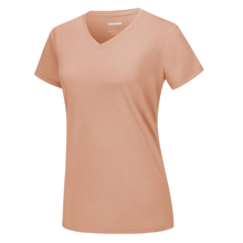 Carica l'immagine nel visualizzatore di Gallery, Maglia con scollo a V a raffreddamento istantaneo da donna -Albicocca - Ozerty