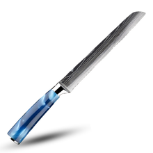 Carica l'immagine nel visualizzatore di Gallery, Coltelli giapponesi Blu Oceano -Pankiri - Coltello da pane 19 cm - Ozerty