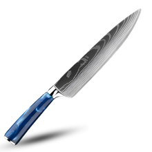 Carica l'immagine nel visualizzatore di Gallery, Coltelli giapponesi Blu Oceano -Gyutoh - Coltello da chef 20 cm - Ozerty