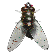 Carica l'immagine nel visualizzatore di Gallery, Esche realistiche per la pesca a mosca -Nero - Ozerty