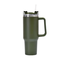 Carica l'immagine nel visualizzatore di Gallery, Tazza per auto di grande capacità con manico -Verde militare - Ozerty
