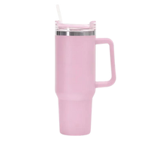 Carica l'immagine nel visualizzatore di Gallery, Tazza per auto di grande capacità con manico -Rosa - Ozerty
