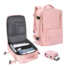 Carica l'immagine nel visualizzatore di Gallery, Zaino da viaggio impermeabile con ricarica USB -Rosa - Ozerty