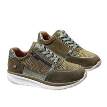 Carica l'immagine nel visualizzatore di Gallery, Scarpe da ginnastica con zeppa in strass -Verde/EU35Verde/EU36Verde/EU37Verde/EU38Verde/EU39Verde/EU40Verde/EU41Verde/EU42Verde/EU43 - Ozerty