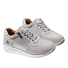 Carica l'immagine nel visualizzatore di Gallery, Scarpe da ginnastica con zeppa in strass -Grigio/EU35Grigio/EU36Grigio/EU37Grigio/EU38Grigio/EU39Grigio/EU40Grigio/EU41Grigio/EU42Grigio/EU43 - Ozerty