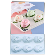 Carica l'immagine nel visualizzatore di Gallery, Stampo per torta in silicone mini coniglietto - Ozerty

