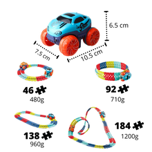 Carica l&#39;immagine nel visualizzatore di Gallery, Auto ferroviaria flessibile giocattolo per bambini - Ozerty
