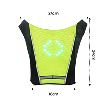 Carica l'immagine nel visualizzatore di Gallery, Gilet da ciclismo riflettente con LED - Ozerty

