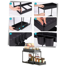 Carica l'immagine nel visualizzatore di Gallery, Portaspezie da cucina a doppio cassetto - Ozerty
