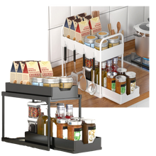 Carica l'immagine nel visualizzatore di Gallery, Portaspezie da cucina a doppio cassetto - Ozerty
