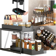 Carica l'immagine nel visualizzatore di Gallery, Portaspezie da cucina a doppio cassetto - Ozerty

