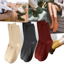 Carica l&#39;immagine nel visualizzatore di Gallery, 3 Paia di calzini in cotone a coste per donna - Ozerty
