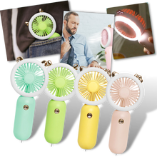 Carica l'immagine nel visualizzatore di Gallery, Ventola USB tascabile portatile con LED - Ozerty
