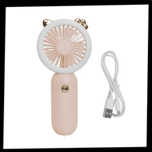 Carica l'immagine nel visualizzatore di Gallery, Ventola USB tascabile portatile con LED - Ozerty

