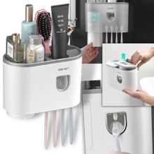 Carica l'immagine nel visualizzatore di Gallery, Cremagliera per dispenser di dentifricio tutto in uno - Ozerty
