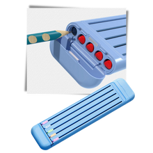 Carica l&#39;immagine nel visualizzatore di Gallery, Astuccio rigido con matite e righello - Ozerty
