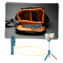 Carica l&#39;immagine nel visualizzatore di Gallery, Bastone per selfie con treppiede
