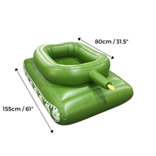 Carica l'immagine nel visualizzatore di Gallery, Galleggiante gonfiabile per piscina a carro armato - Ozerty
