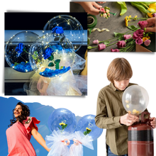 Carica l&#39;immagine nel visualizzatore di Gallery, Bellissimo palloncino a LED con rosa - Ozerty
