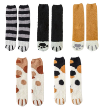 Carica l&#39;immagine nel visualizzatore di Gallery, Calze invernali con zampa di gatto - Ozerty
