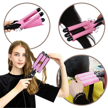 Carica l&#39;immagine nel visualizzatore di Gallery, Arricciacapelli a triplo cilindro in ceramica - Ozerty

