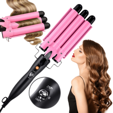 Carica l&#39;immagine nel visualizzatore di Gallery, Arricciacapelli a triplo cilindro in ceramica - Ozerty
