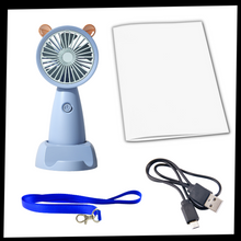 Carica l'immagine nel visualizzatore di Gallery, Mini ventilatore USB con supporto per telefono - Ozerty
