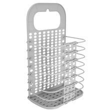 Carica l&#39;immagine nel visualizzatore di Gallery, Cesto da bucato pieghevole in plastica montabile a parete - Ozerty
